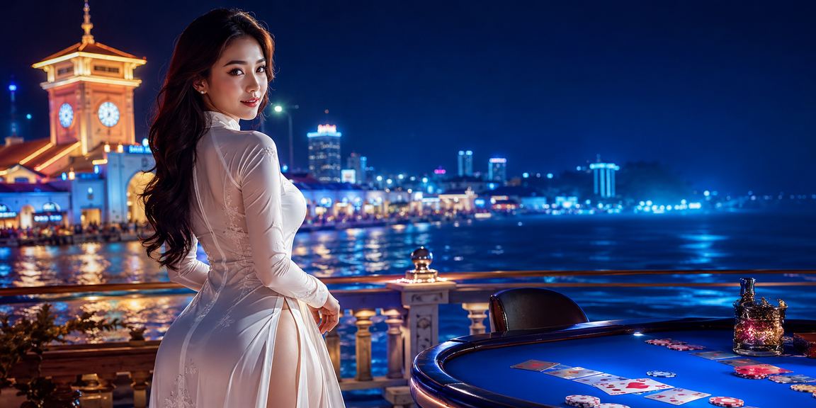 Người chơi cờ bài ở TP Hồ Chí Minh trong trang phục áo dài truyền thống