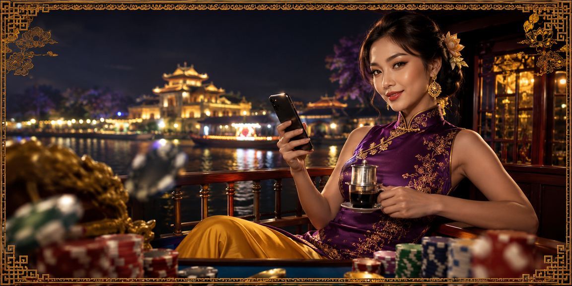 Người dùng chơi casino trên di động tại Huế kết hợp thưởng thức cà phê buổi sáng